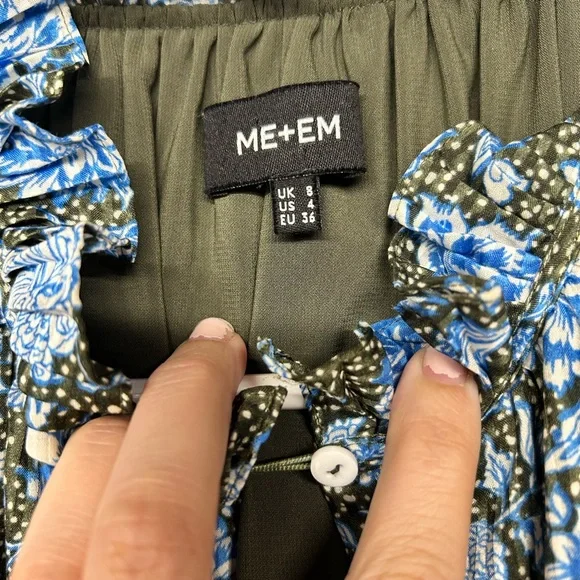 ME+EM Blue Floral Maxi Dress - Picture 5 of 9